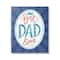 Stupell Industries Best Dad Ever Striped Phrase Canvas Wall Art